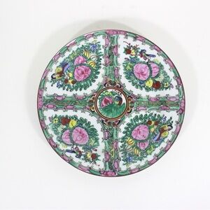 Hand Painted Chinese Famille Rose Medallion Plate